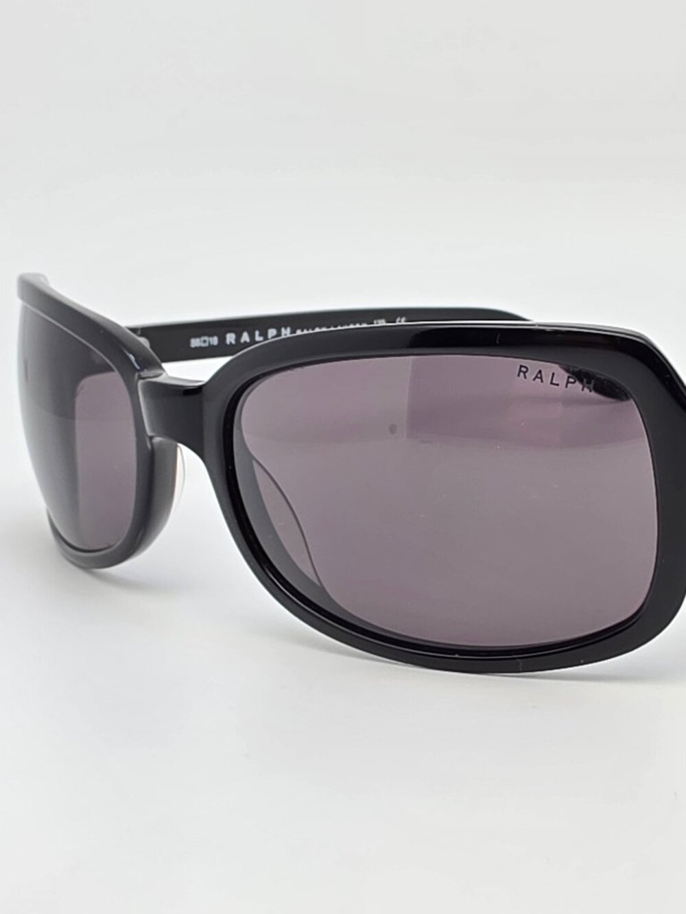 Ralph by Ralph Lauren 7518S 807 Gloss Black Frame Grey Lens Sunglasses 56-18-130